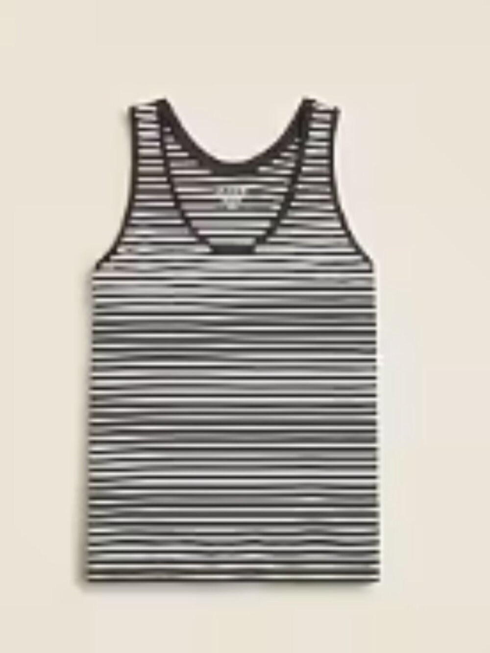 NWT JCrew Pima cotton scoop neck tank (Large) in black/white stripe